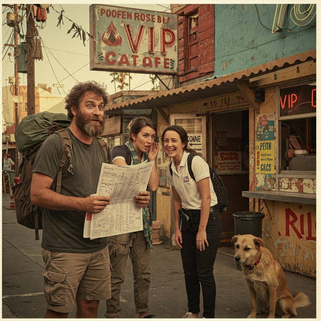 Humorous private tour with a dog