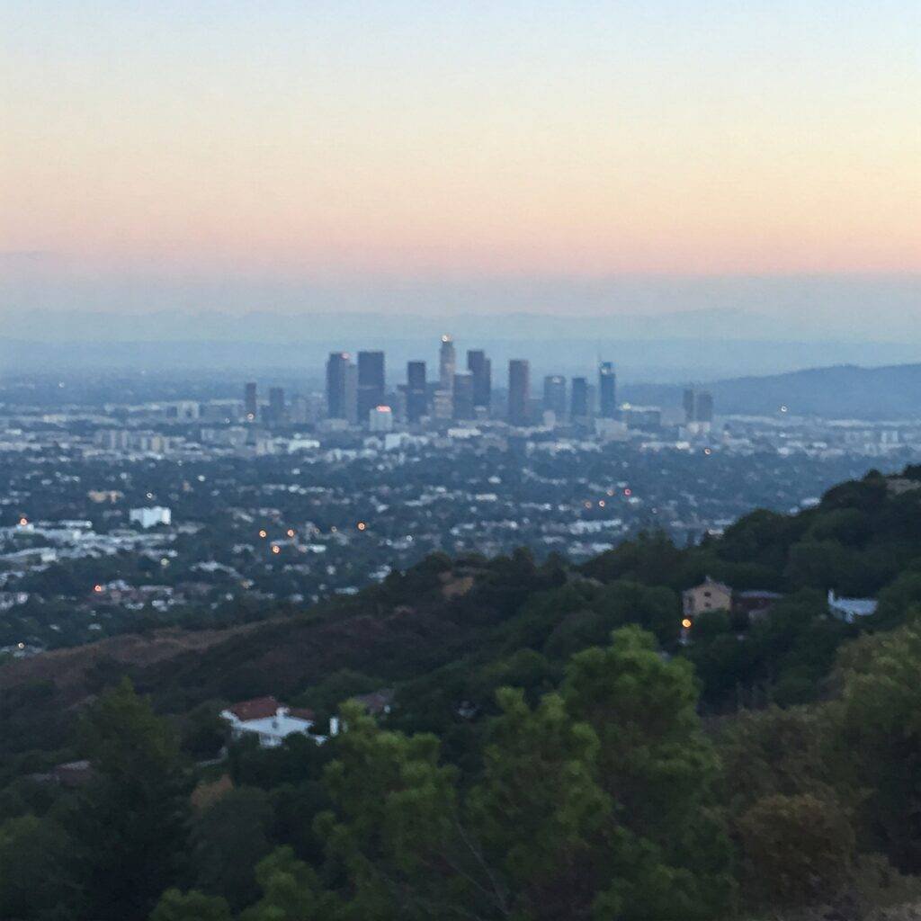 Blurry view from a cheap LA trip