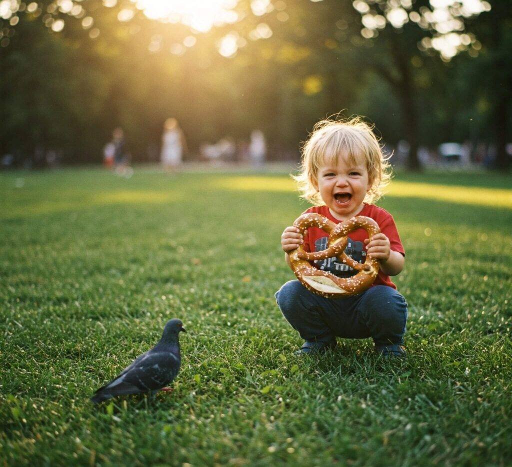 Munich Tantrum Pretzel Pigeon