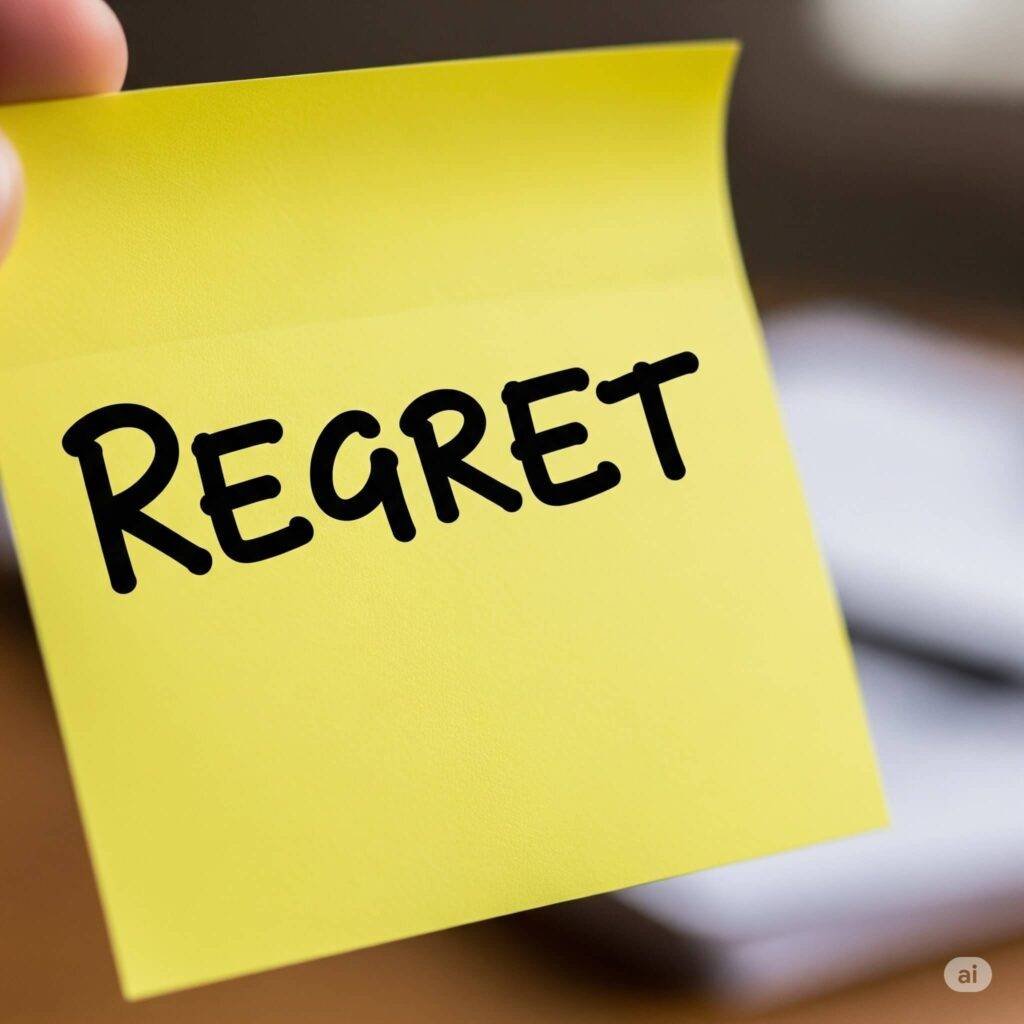Sticky Note Regret