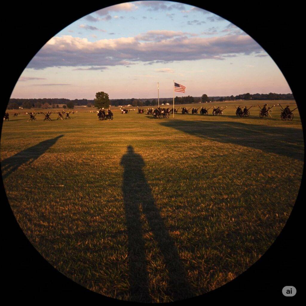 Gettysburg Battlefield at Dusk