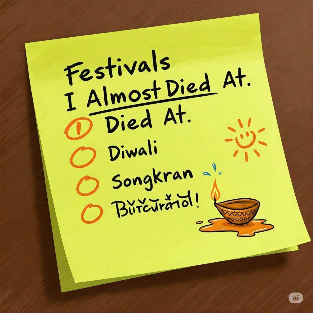 Festival Disaster List Sticky Note