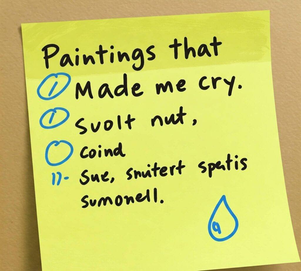 Emotional Paintings Sticky Note