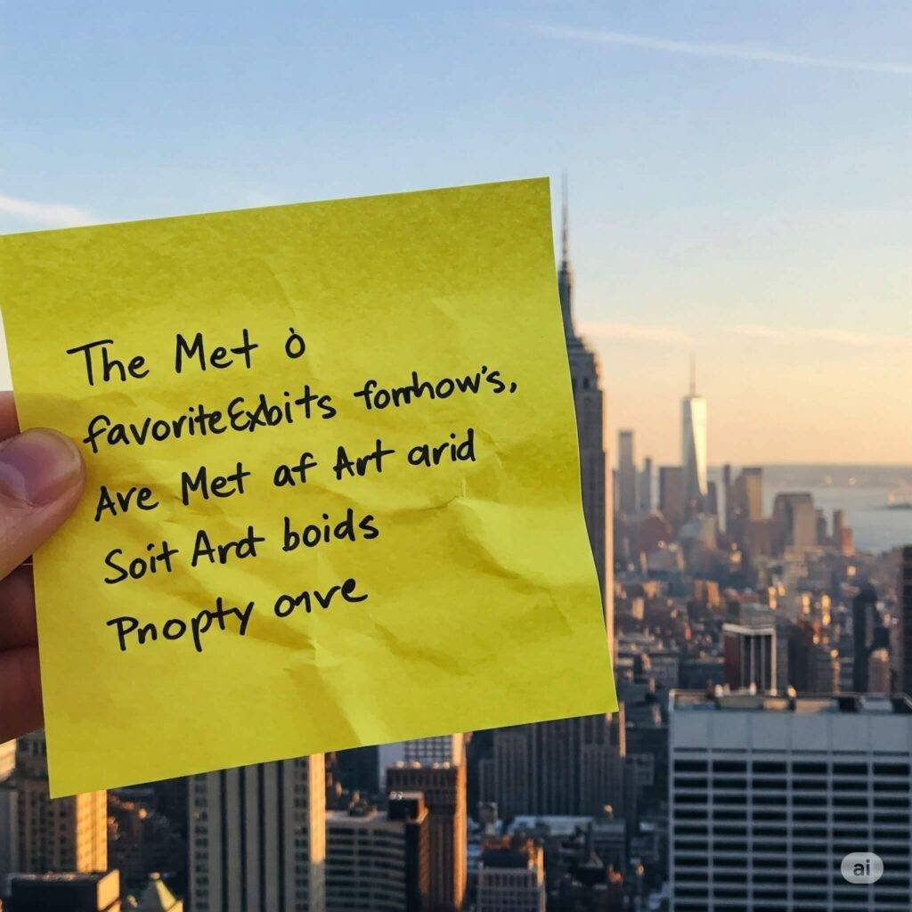 Met Rooftop Sticky Note