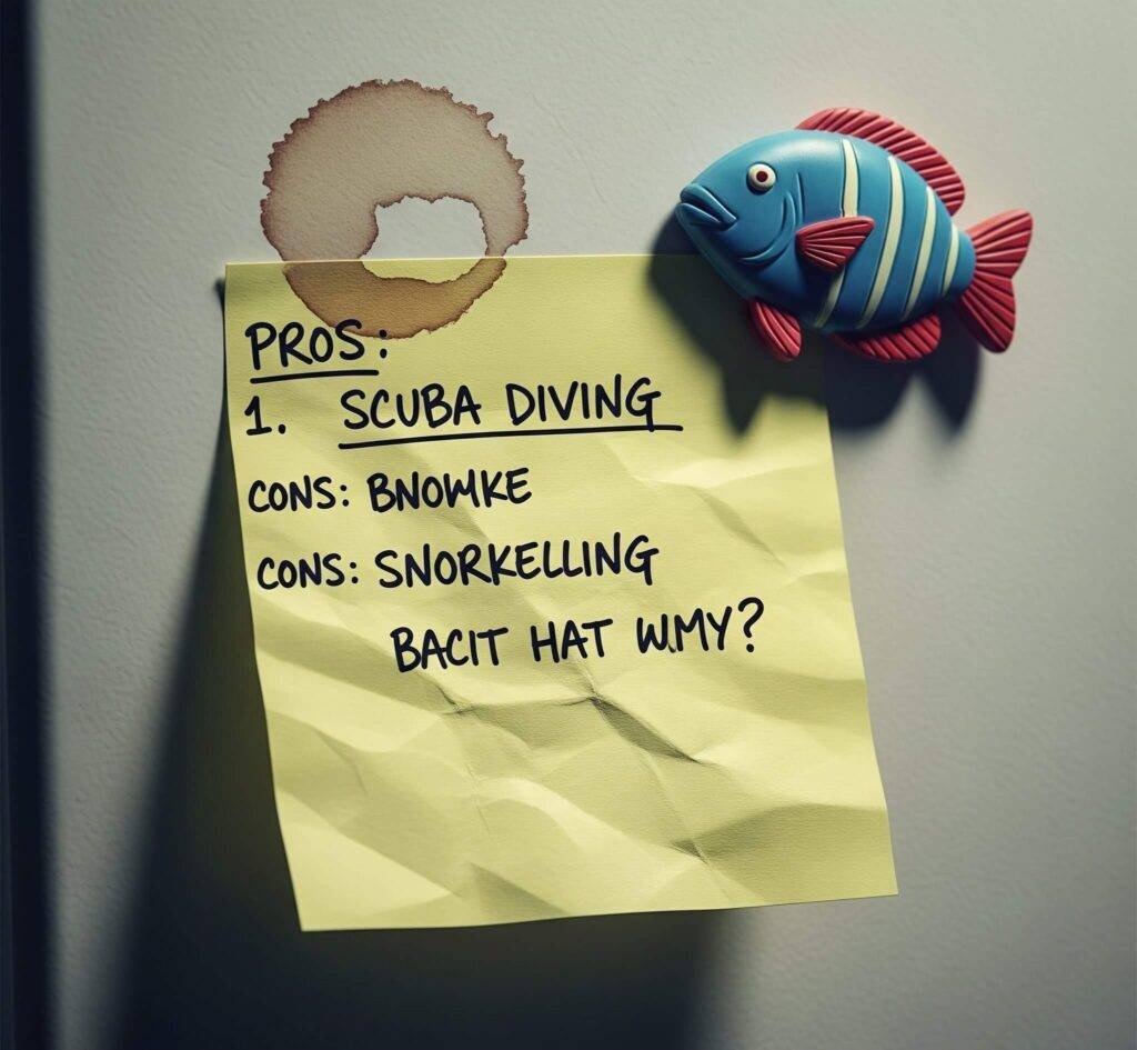 scuba-snorkel-sticky-note