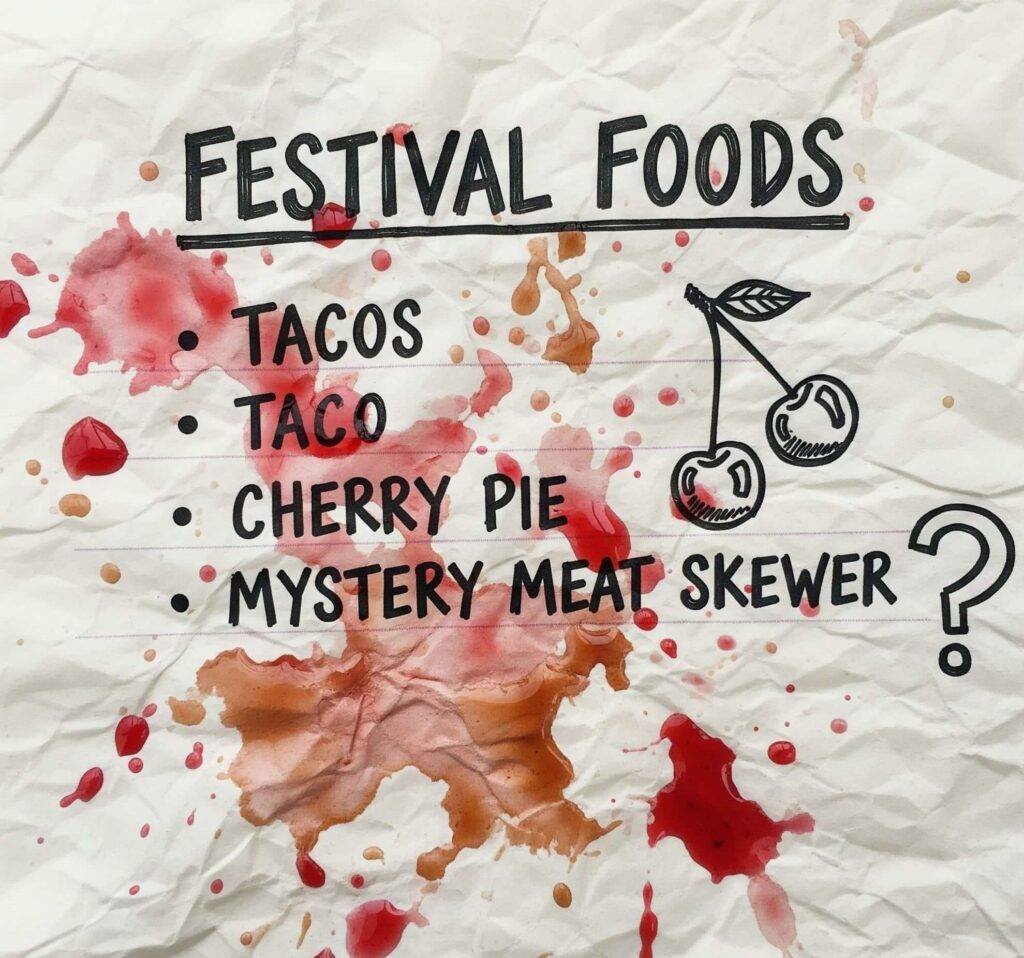 Festival Food Doodles