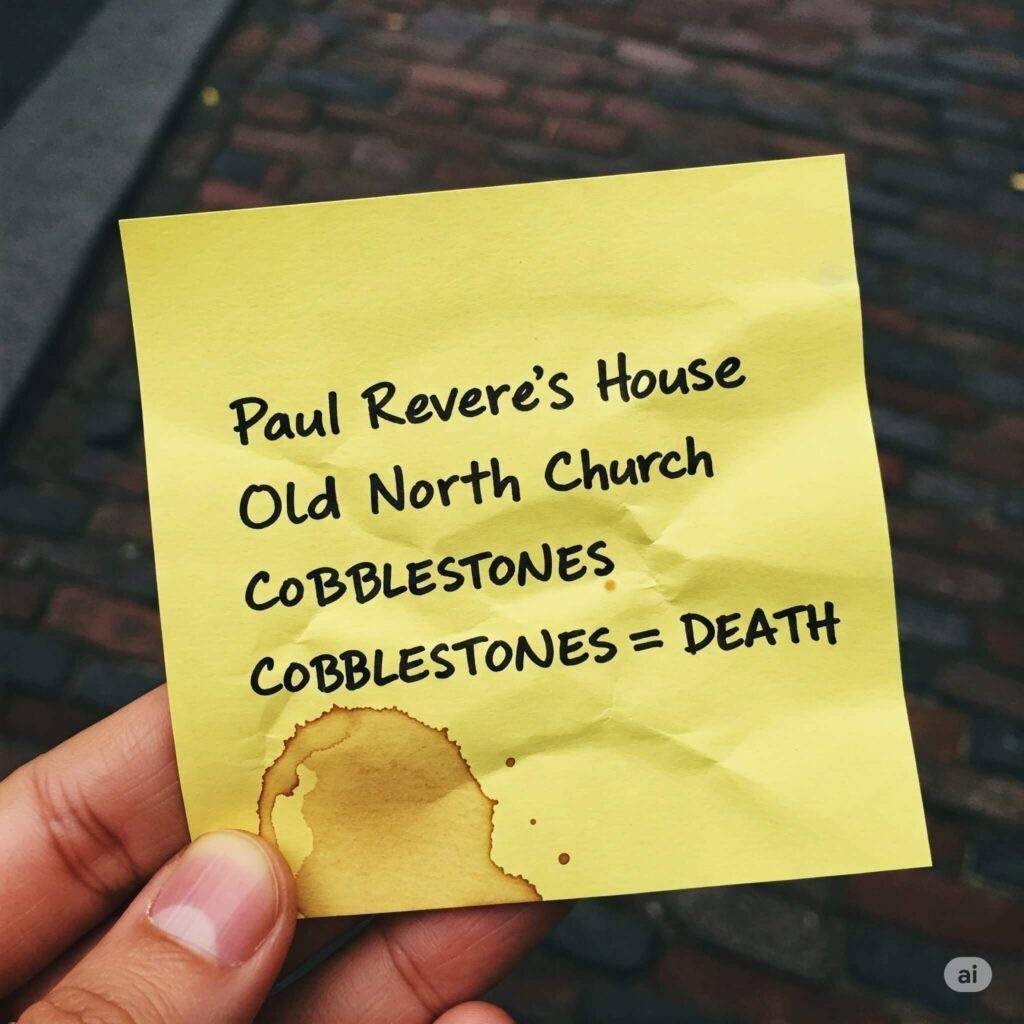 Freedom Trail sticky note
