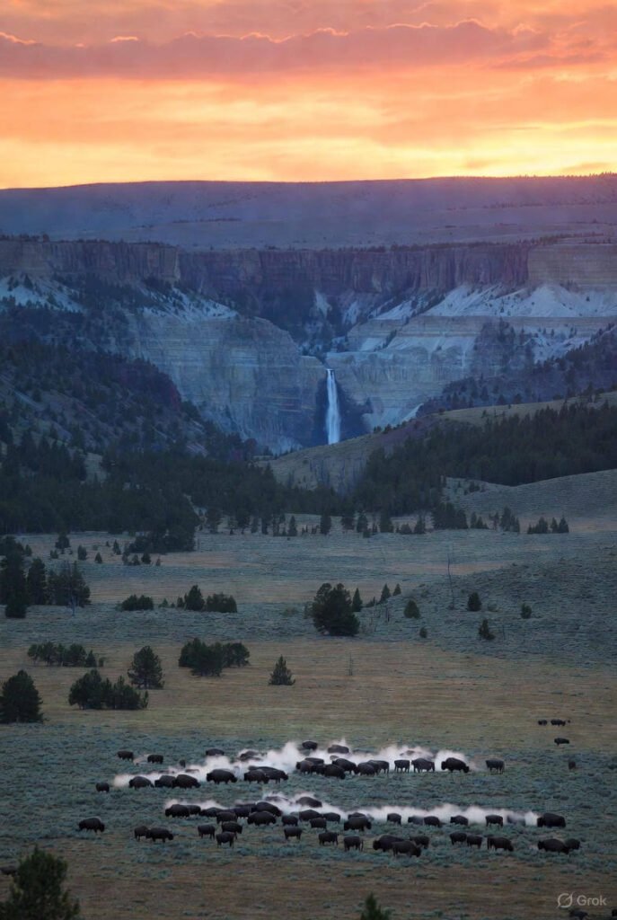 hayden valley, grand canyon of the yellowstone