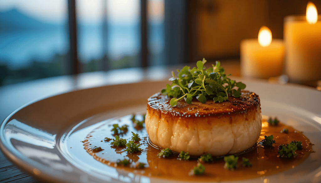 a beautifully plated dinner